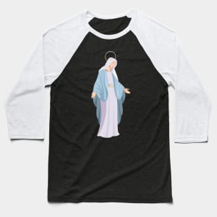 Virgin Mary Assumption Baseball T-Shirt